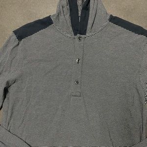 Michael Kors Navy Blue Hooded Shirt
